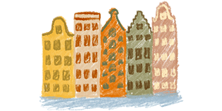 Illustratie van Amsterdam